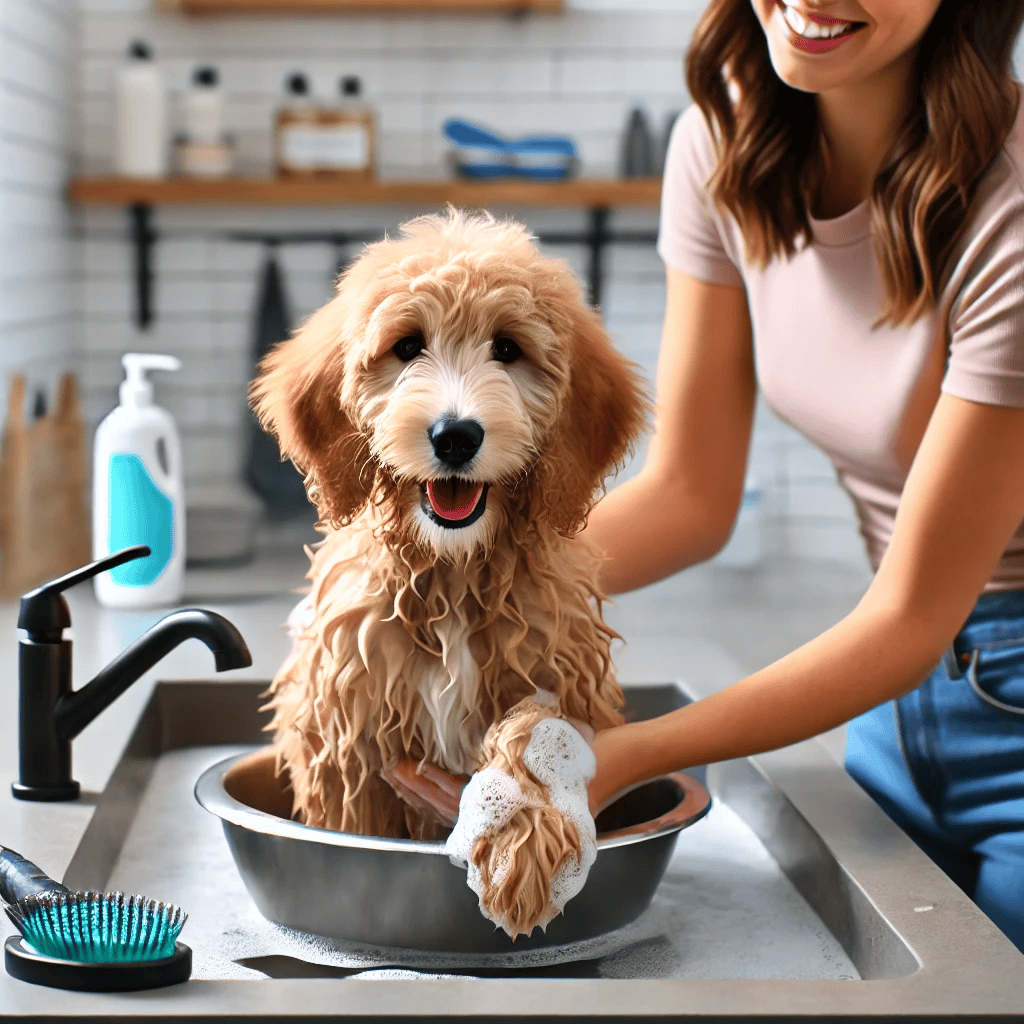 how to groom a goldendoodle puppy