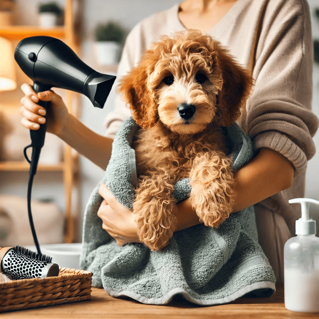 how to groom a goldendoodle puppy