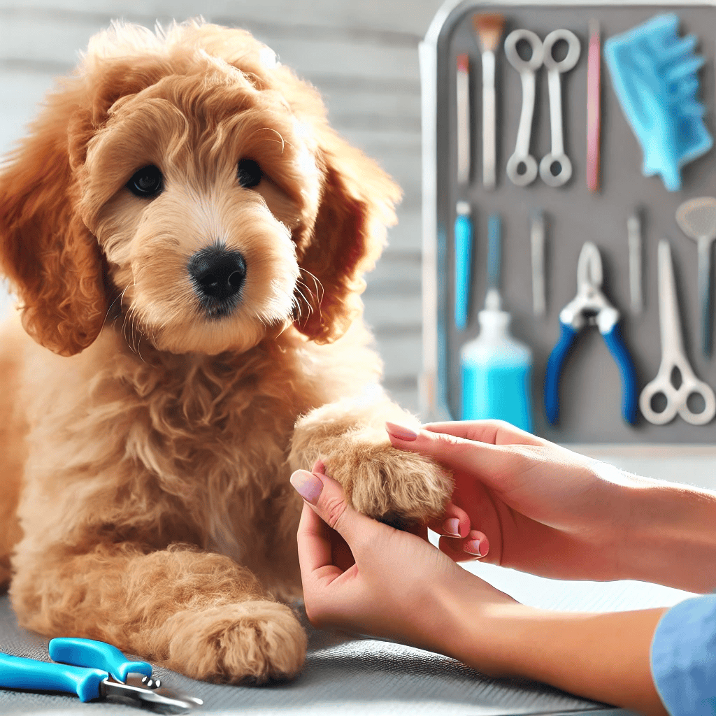 how to groom a goldendoodle puppy