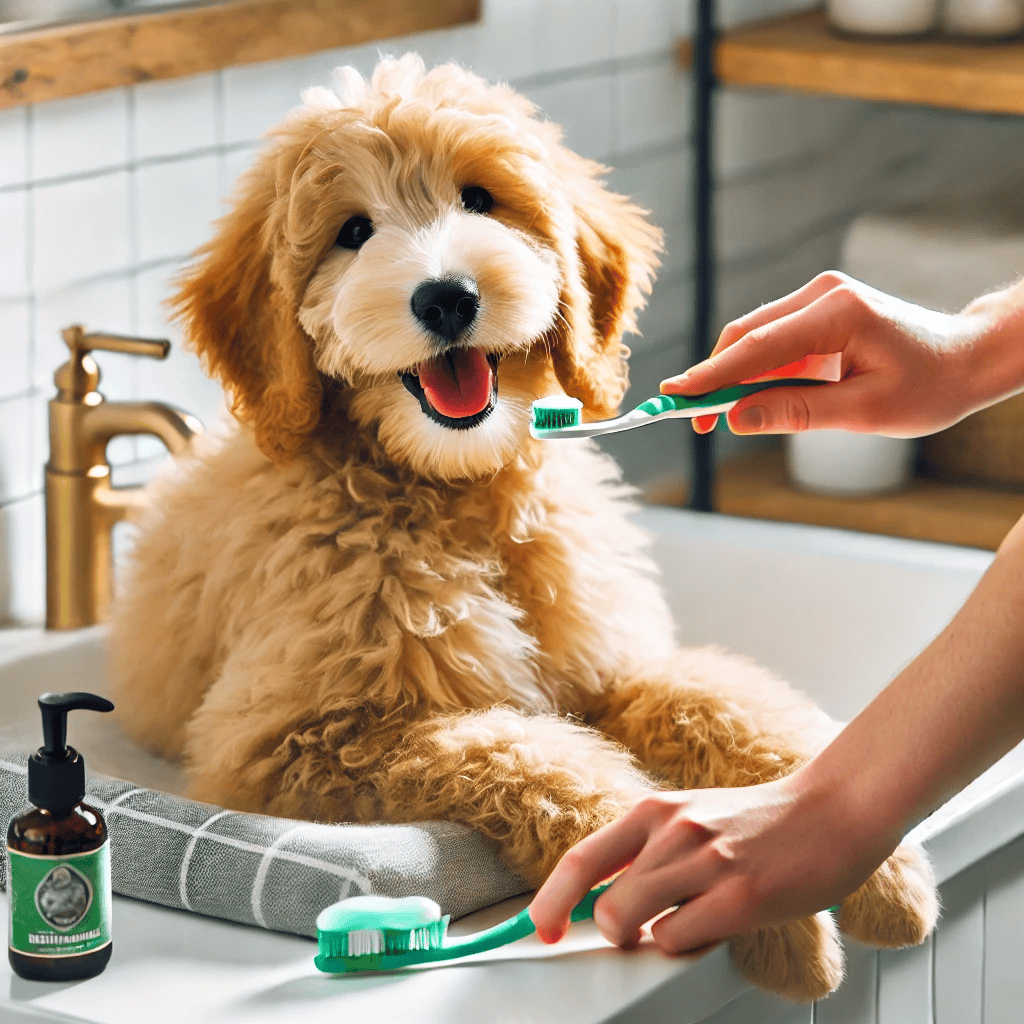 how to groom a goldendoodle puppy