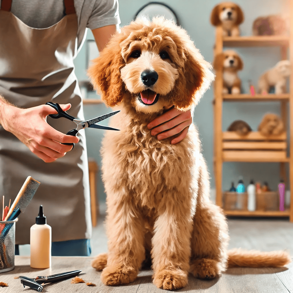 how to groom a goldendoodle puppy