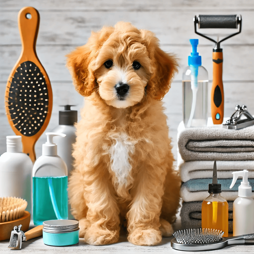 how to groom a goldendoodle puppy