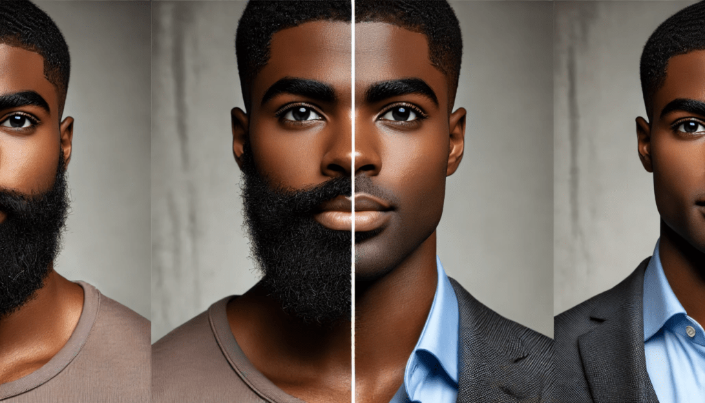 beard vs no beard