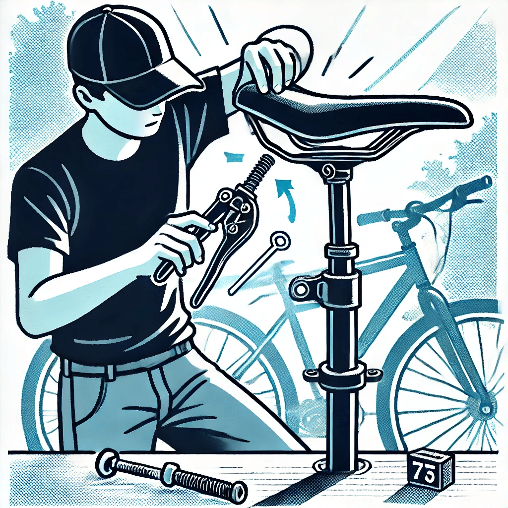 how to install a bike seat