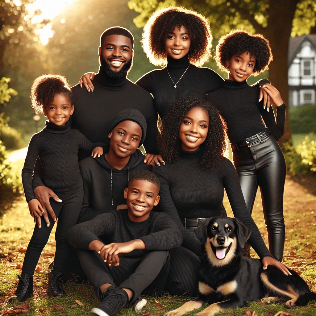 black family photoshoot outfits