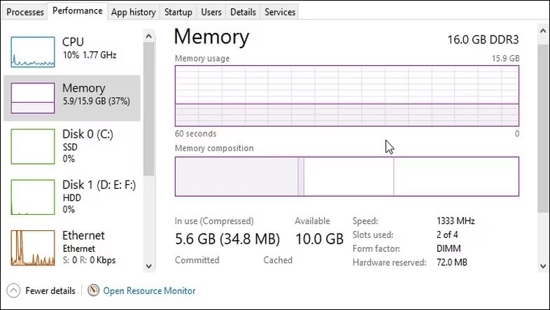 how to check RAM type DDR3 or DDR4 in Windows 10