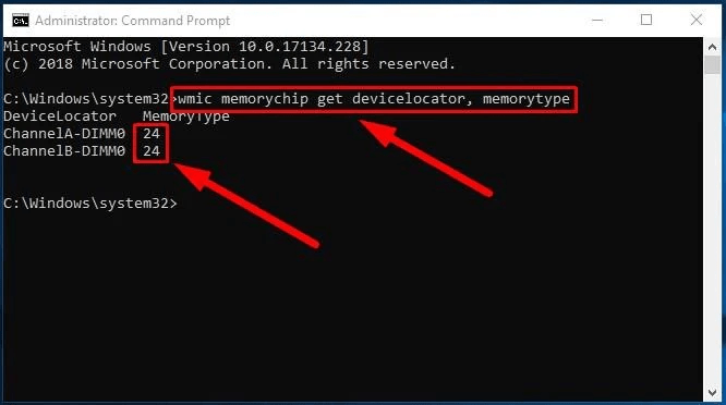 how to check RAM type DDR3 or DDR4 in Windows 10