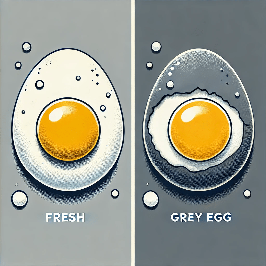 is it safe to eat grey eggs