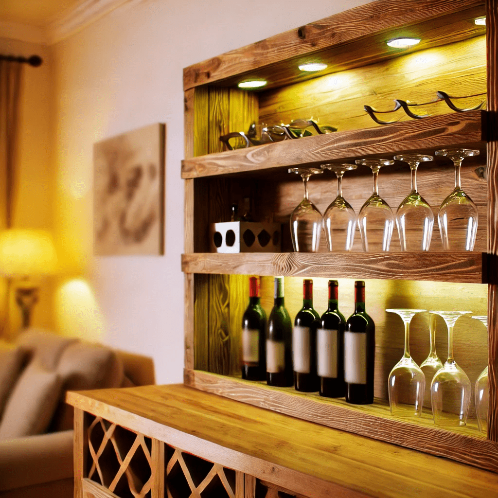 DIY bar shelf ideas