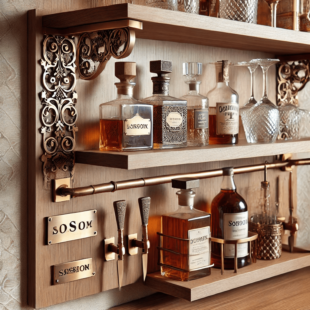 DIY bar shelf ideas