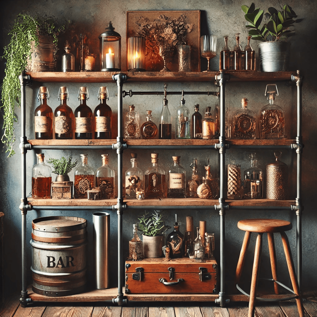 DIY bar shelf ideas