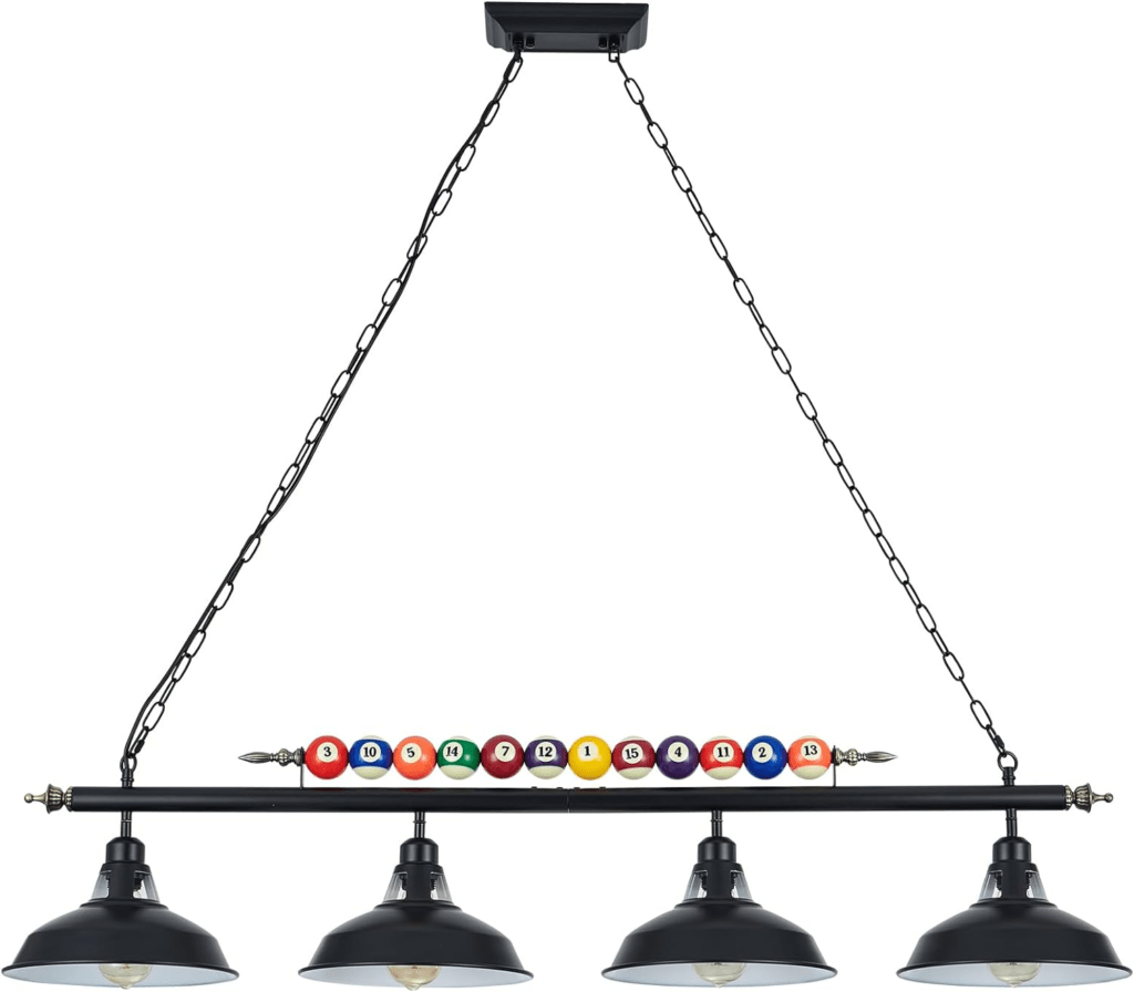 best lighting for pool table