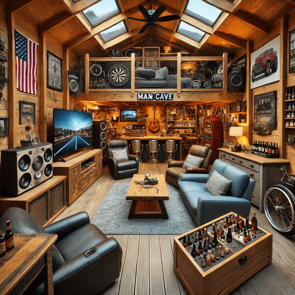 man cave shed ideas