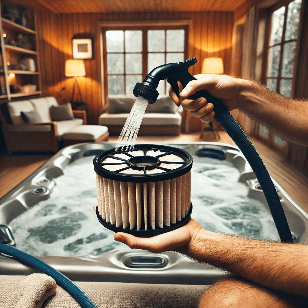 what causes foam in a hot tub