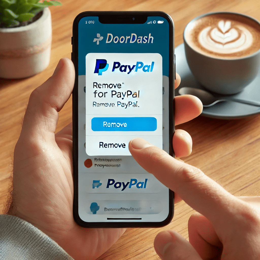 how to remove PayPal from DoorDash