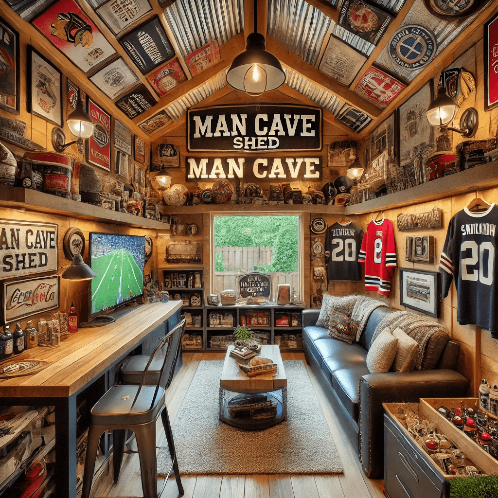 man cave shed ideas