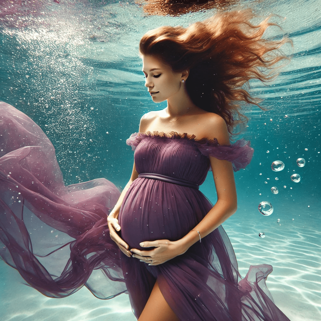 underwater maternity photography