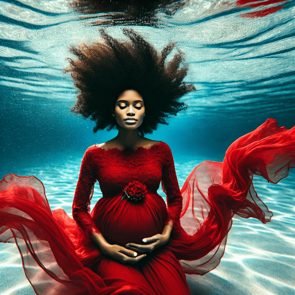 underwater maternity photography