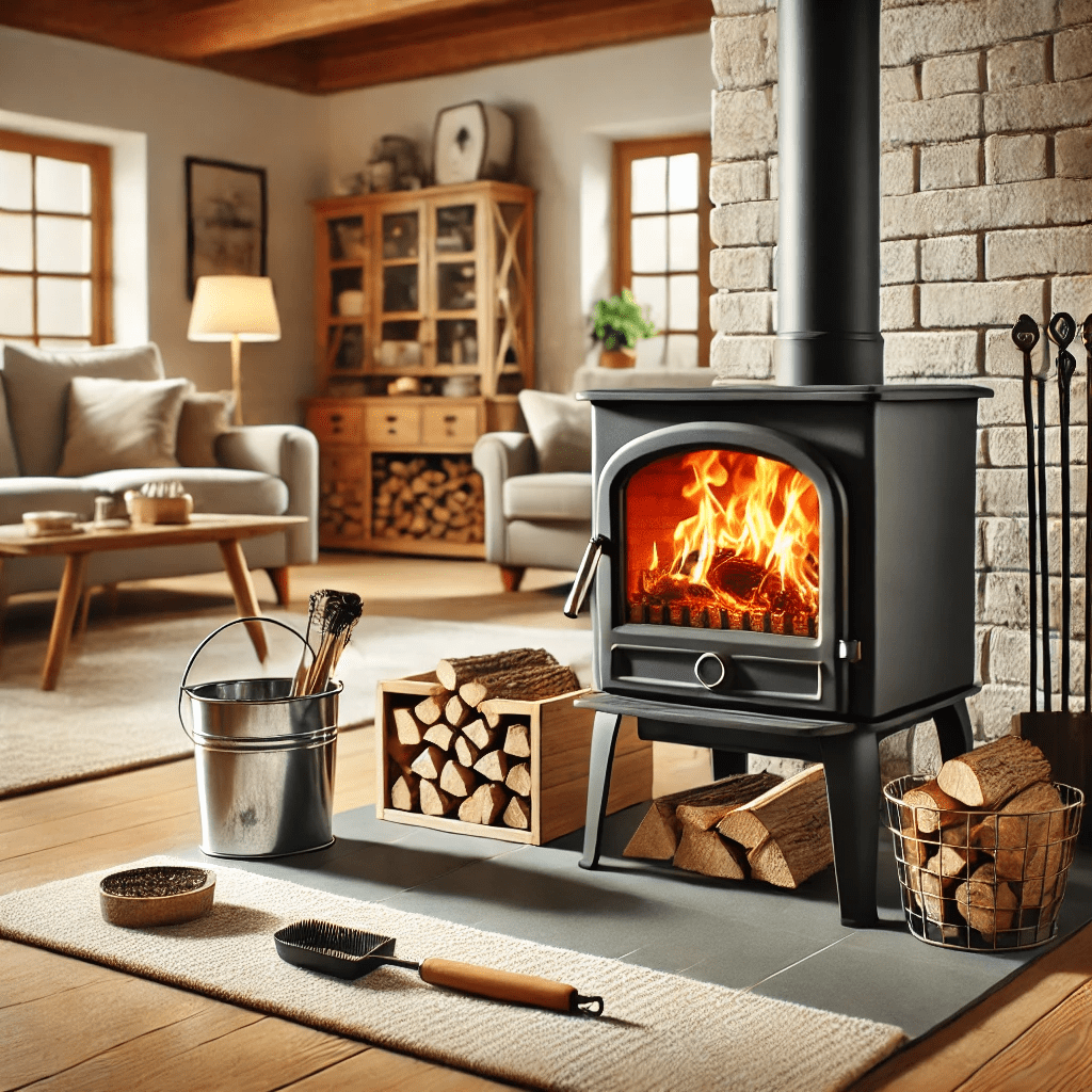 DIY indoor wood burning stove