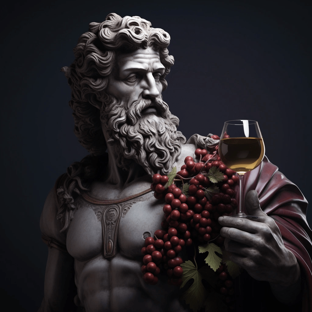 Bacchus the Roman god of wine