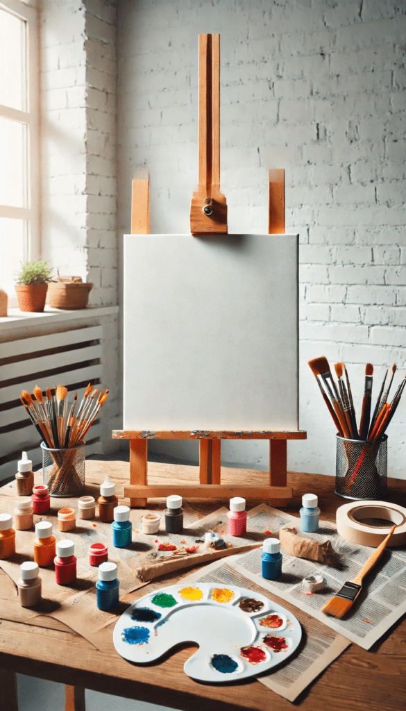 step-by-step DIY canvas art projects