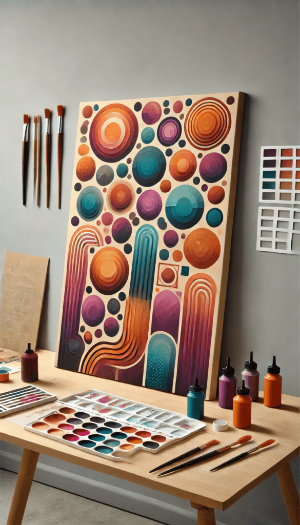 step-by-step DIY canvas art projects