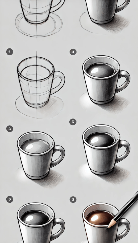 easy step-by-step drawing ideas for beginners