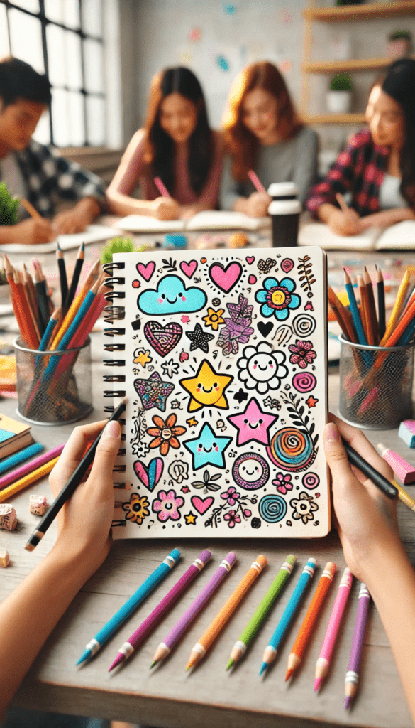 cute doodle art ideas for sketchbooks