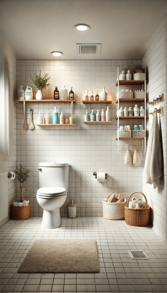 8 small bathroom organization hacks