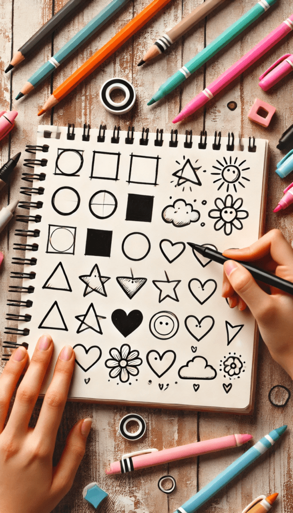 cute doodle art ideas for sketchbooks