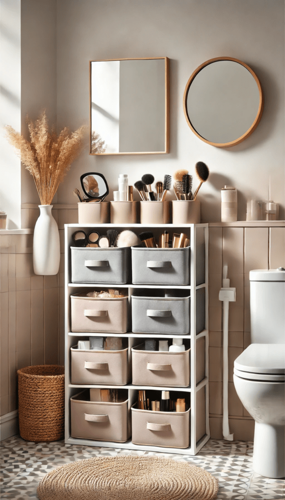 8 small bathroom organization hacks