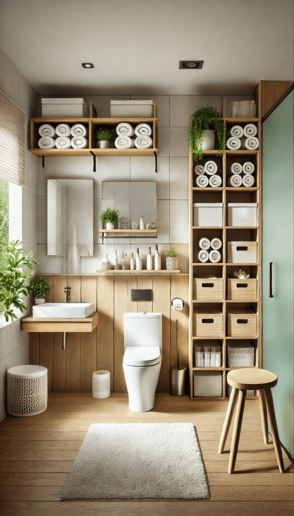 8 small bathroom organization hacks