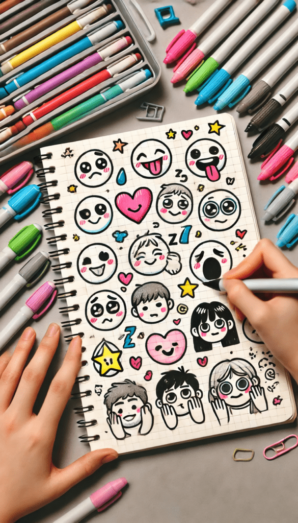 cute doodle art ideas for sketchbooks