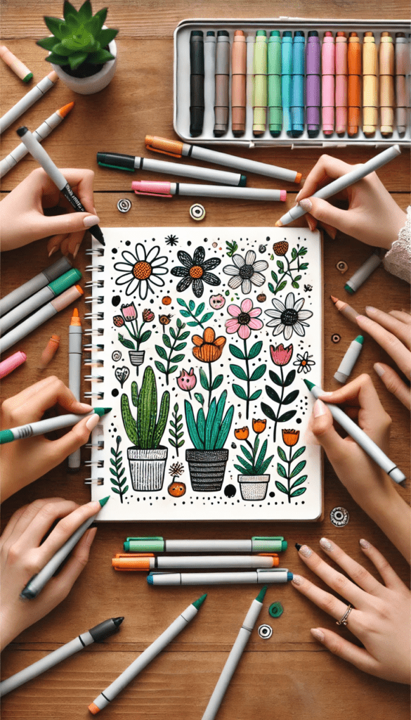 cute doodle art ideas for sketchbooks