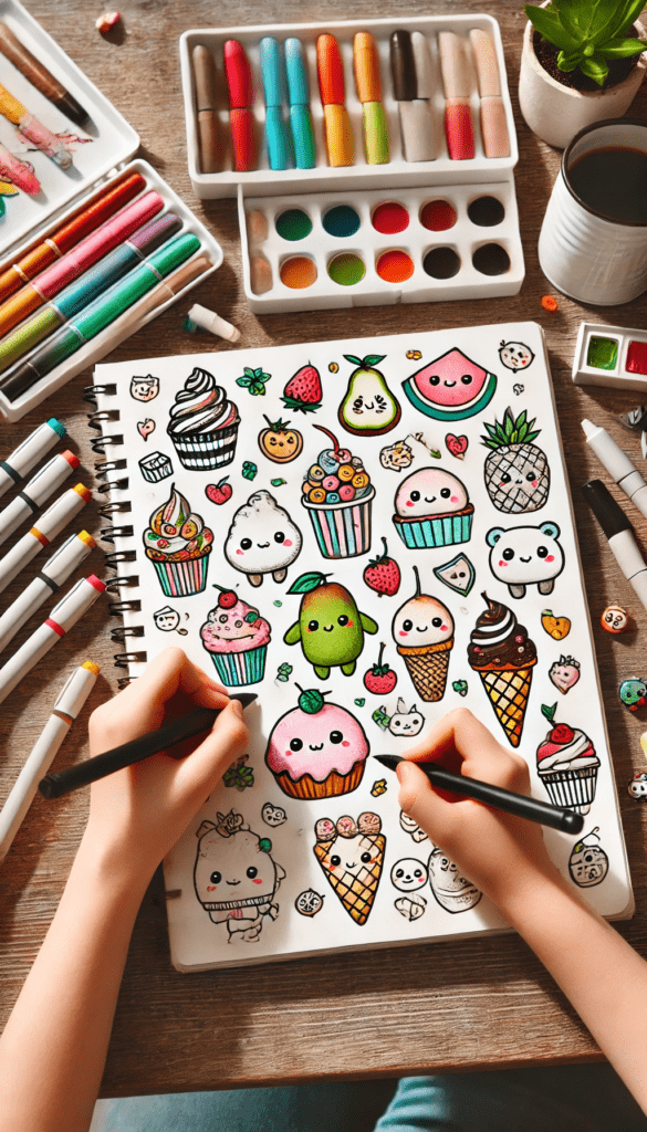 cute doodle art ideas for sketchbooks