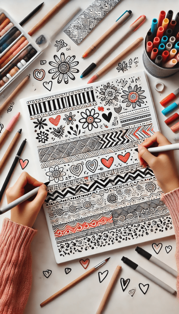 cute doodle art ideas for sketchbooks