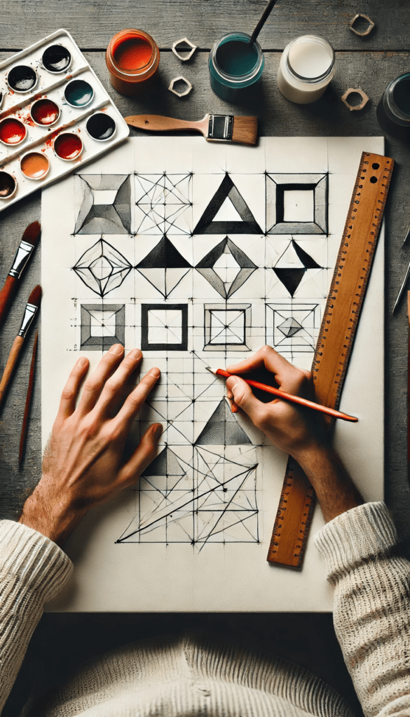 DIY Geometric Wall Art Decor