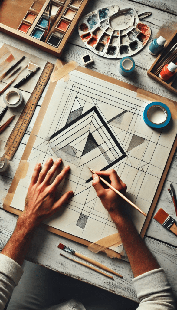 DIY Geometric Wall Art Decor