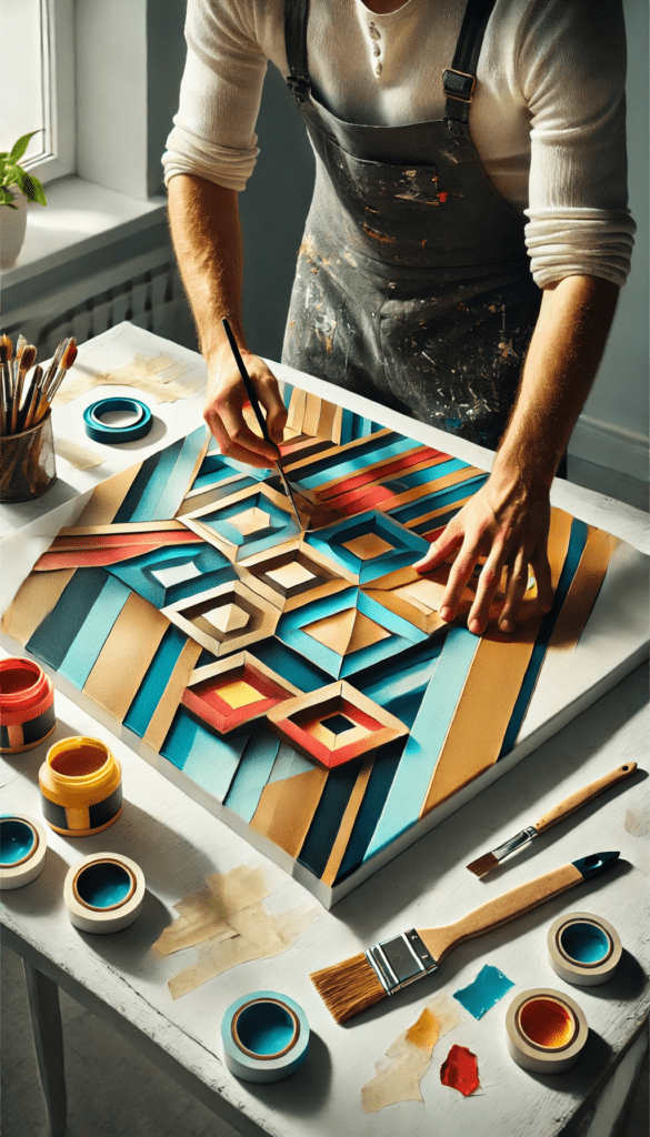 DIY Geometric Wall Art Decor