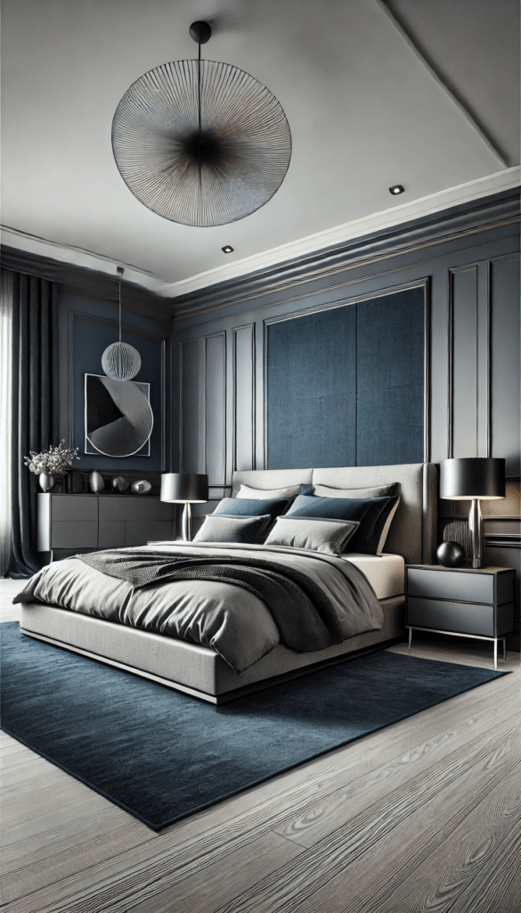 5 blue monochrome bedroom themes