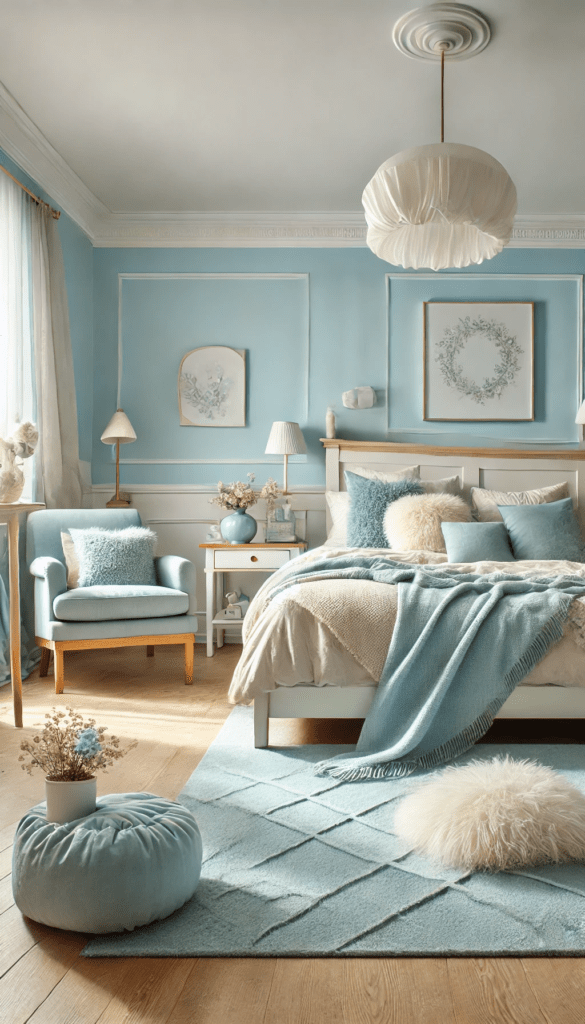 5 blue monochrome bedroom themes