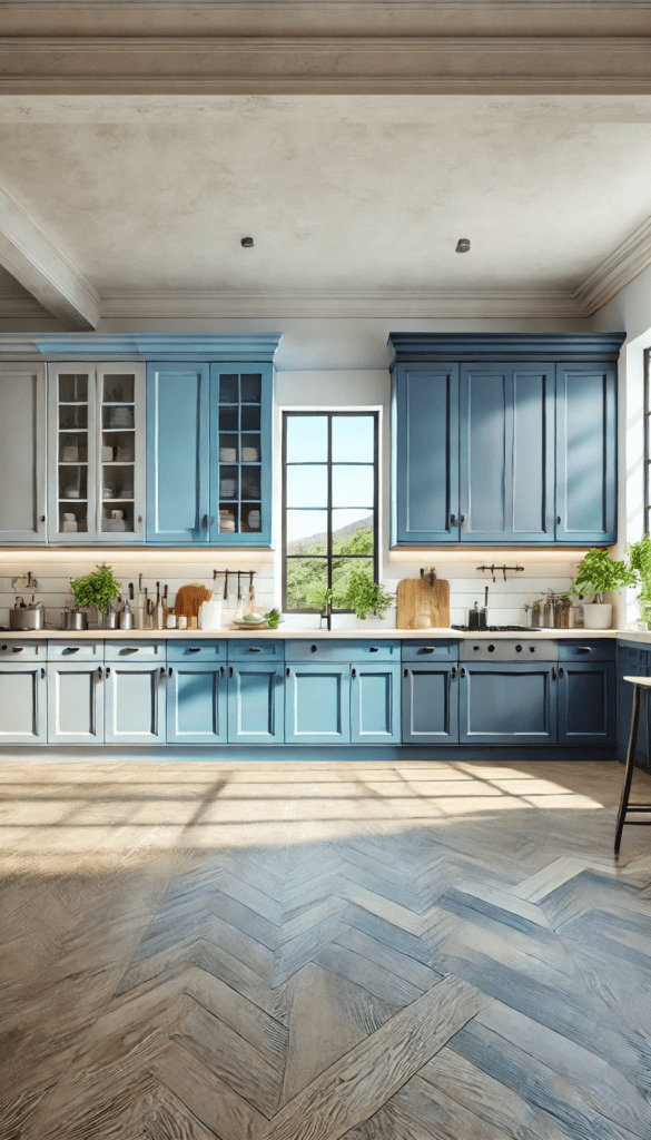 3 blue kitchen cabinet paint colors