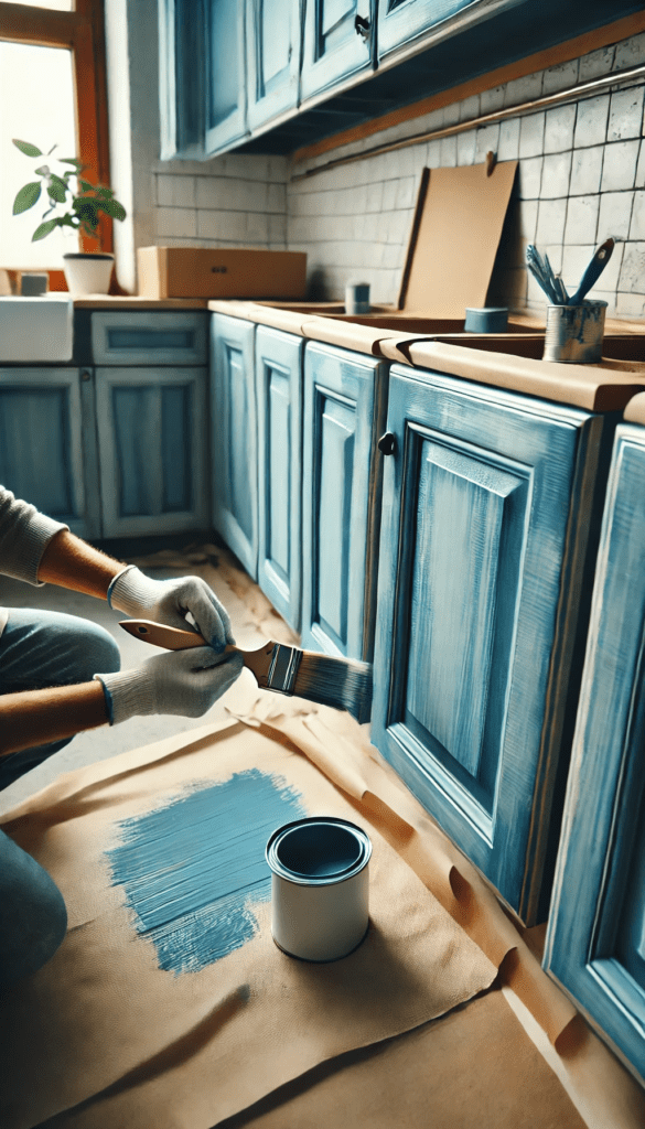 3 blue kitchen cabinet paint colors