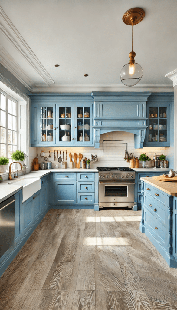 3 blue kitchen cabinet paint colors