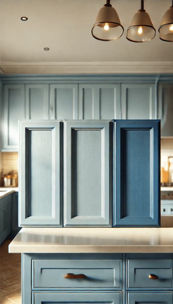 3 blue kitchen cabinet paint colors