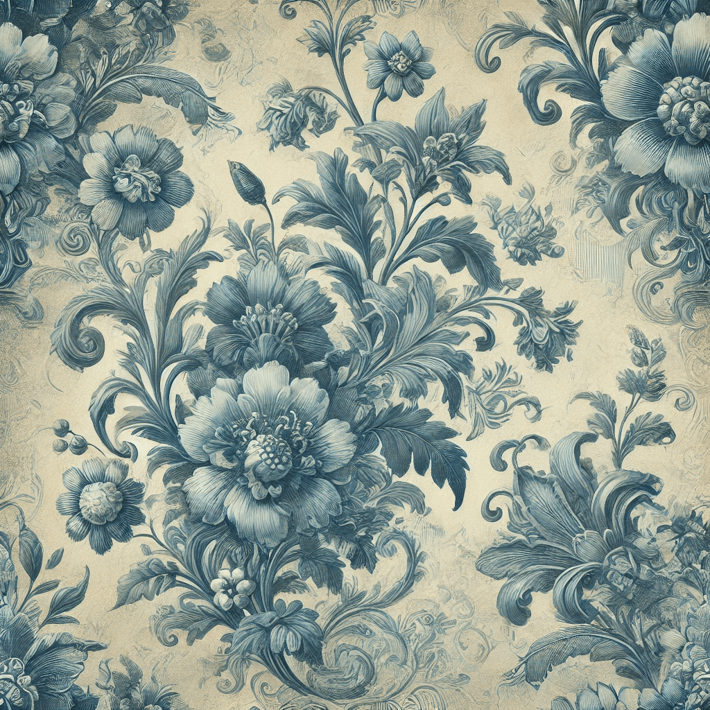 7 beautiful blue floral wallpaper styles