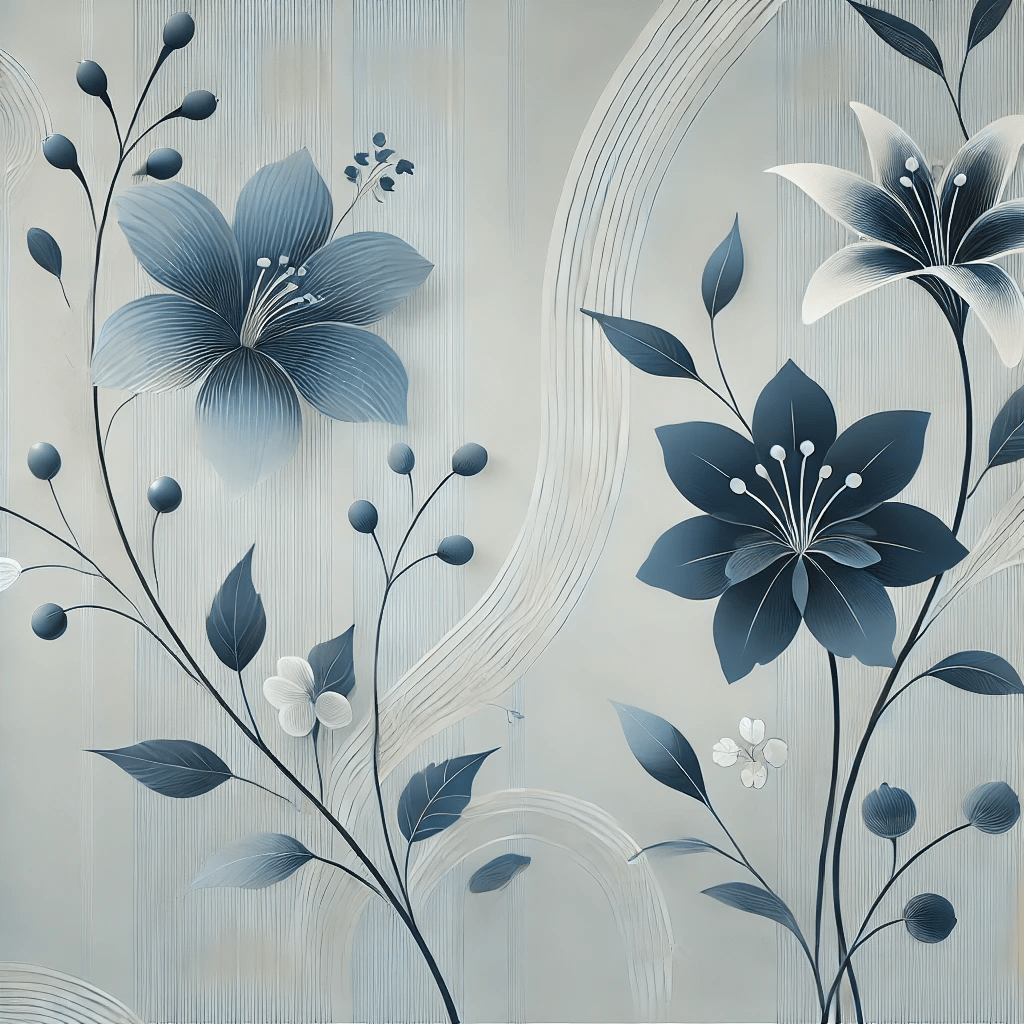 7 beautiful blue floral wallpaper styles