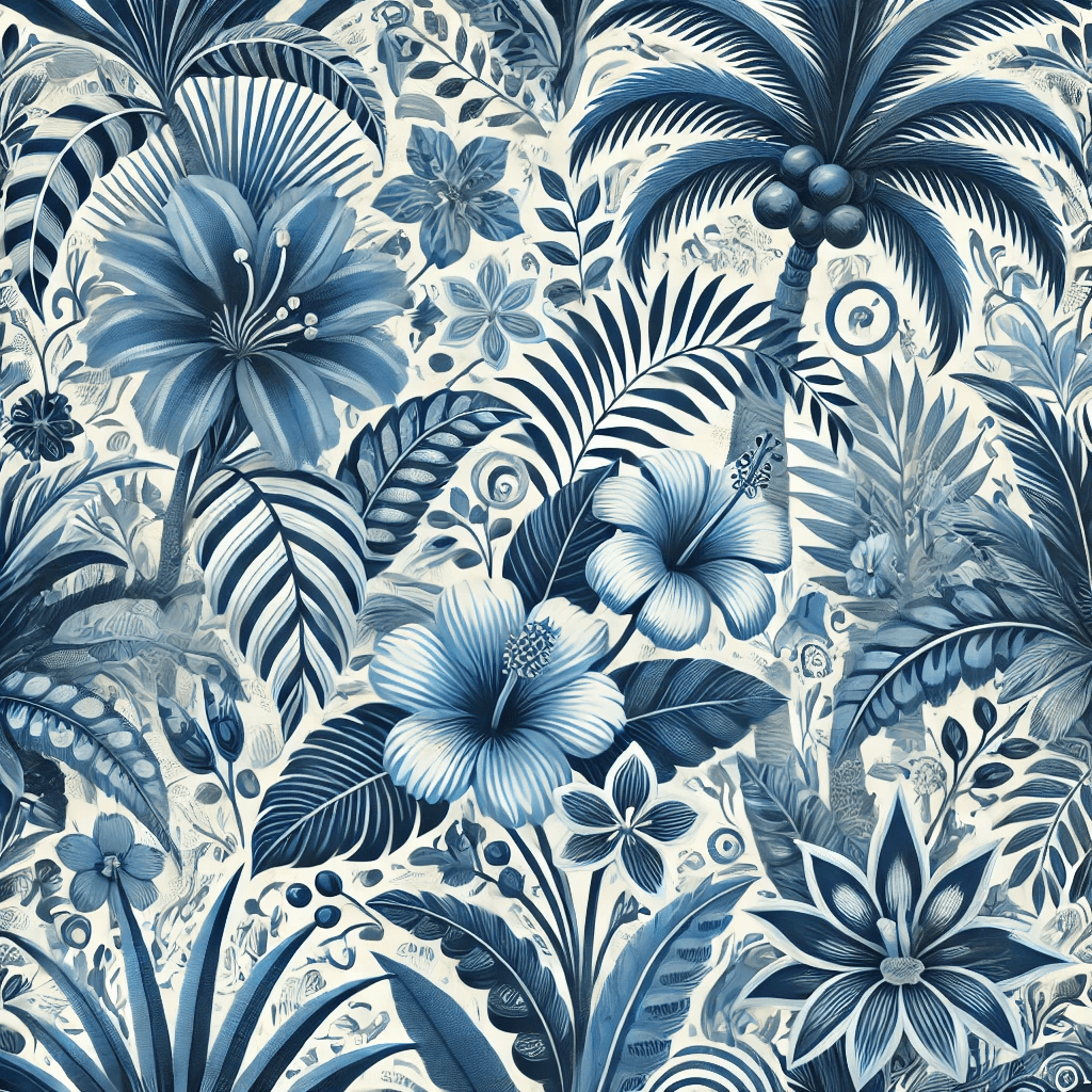 7 beautiful blue floral wallpaper styles