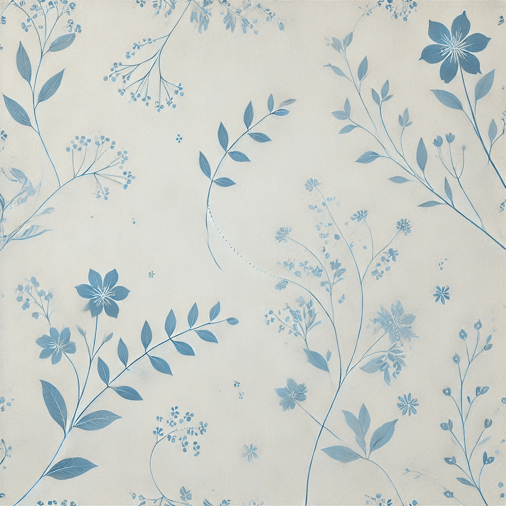 7 beautiful blue floral wallpaper styles