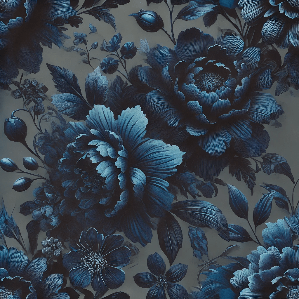 7 beautiful blue floral wallpaper styles